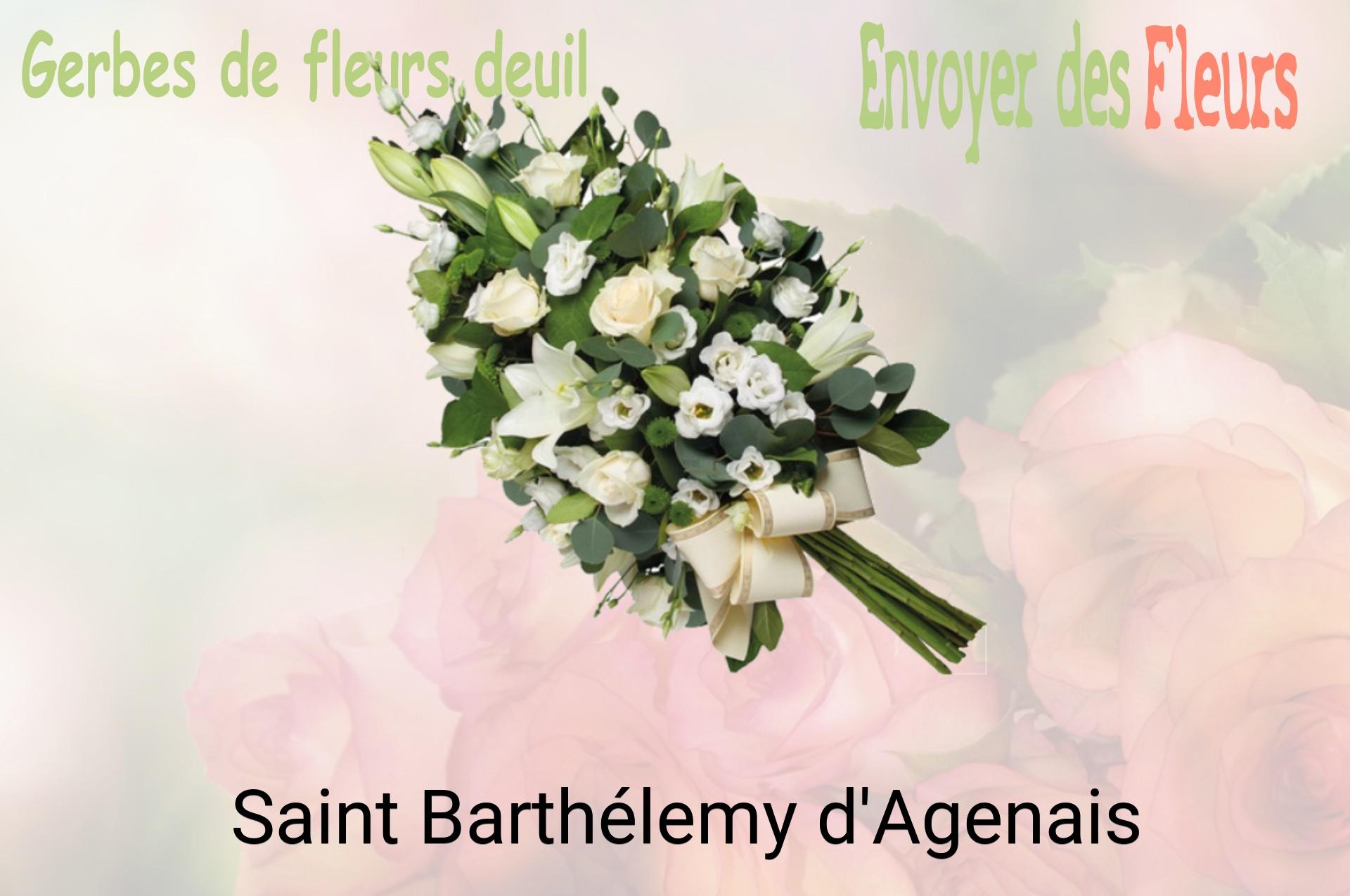 Gerbe de fleurs de deuil livrée à Saint-Barthélemy-d'Agenais